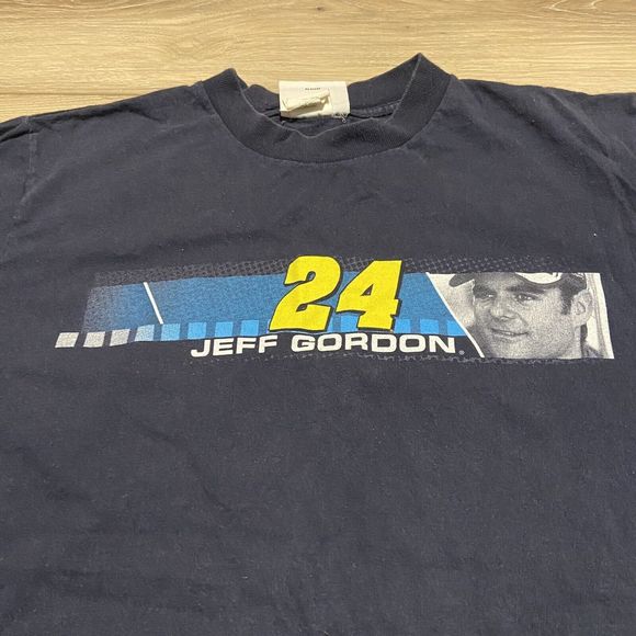 VTG Winners Circle Jeff Gordon NASCAR Double Sided Graphic Racing T-Shirt Mens M - Picture 3 of 8